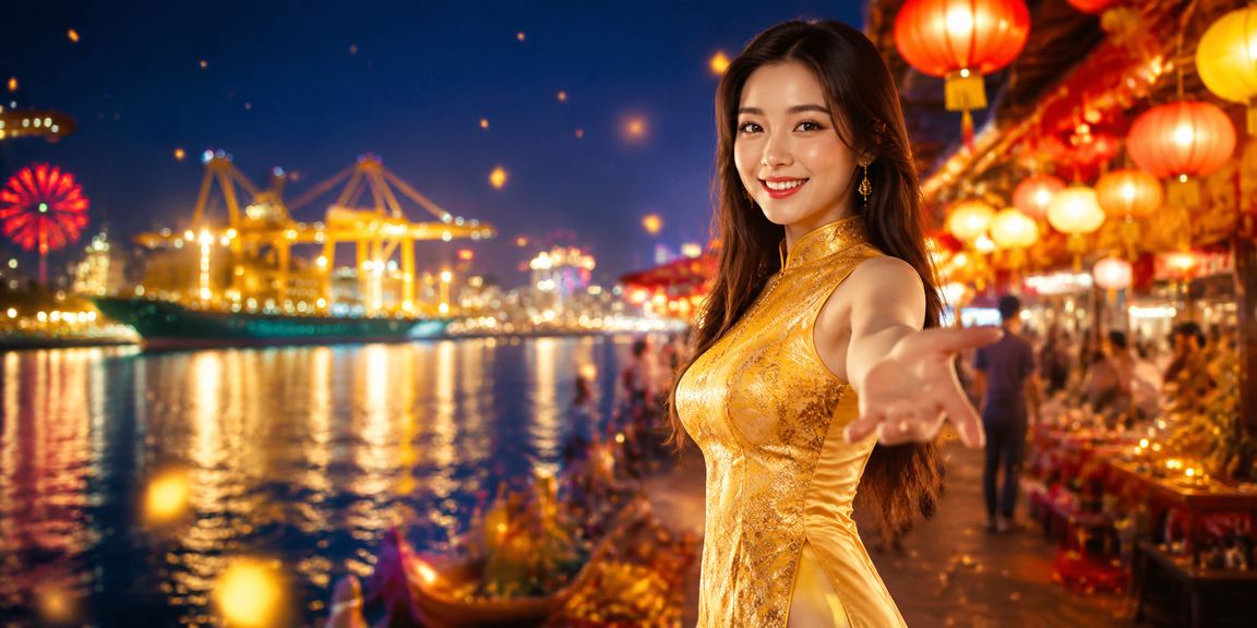 Người dùng tại Hải Phòng mặc áo dài nhận thưởng nạp tiền và khám phá game mới dịp lễ hội